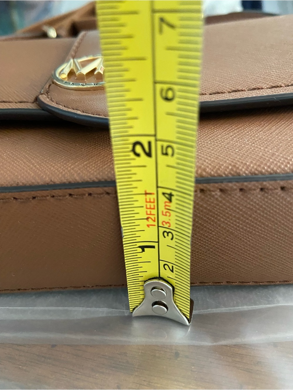 Michael Kors Greenwich Extra Small Saffiano Leather Luggage Crossbody $198 - Picture 9 of 10